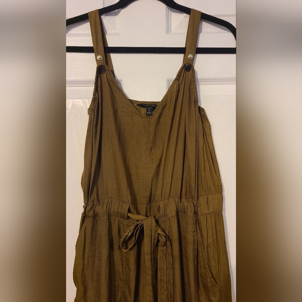 Petite Banana Republic Khaki Jumpsuit